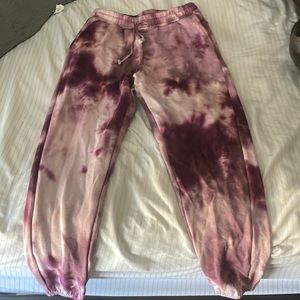 PINK MARBLE SWEATPANTS